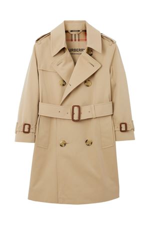 beige cotton trench BURBERRY KIDS | 8069449A1366